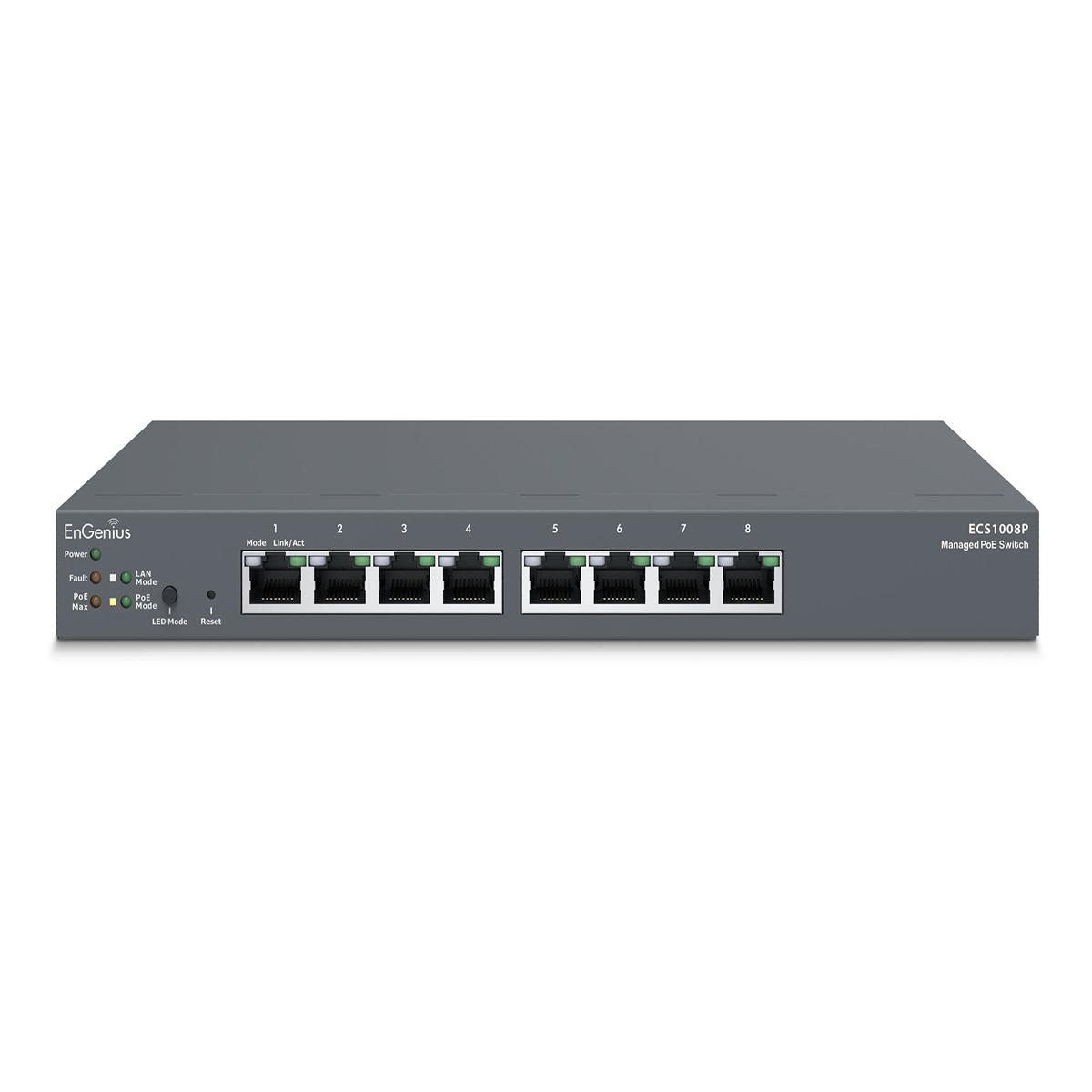 IC Realtime EnGenius ECS1008P PoE Network Switch