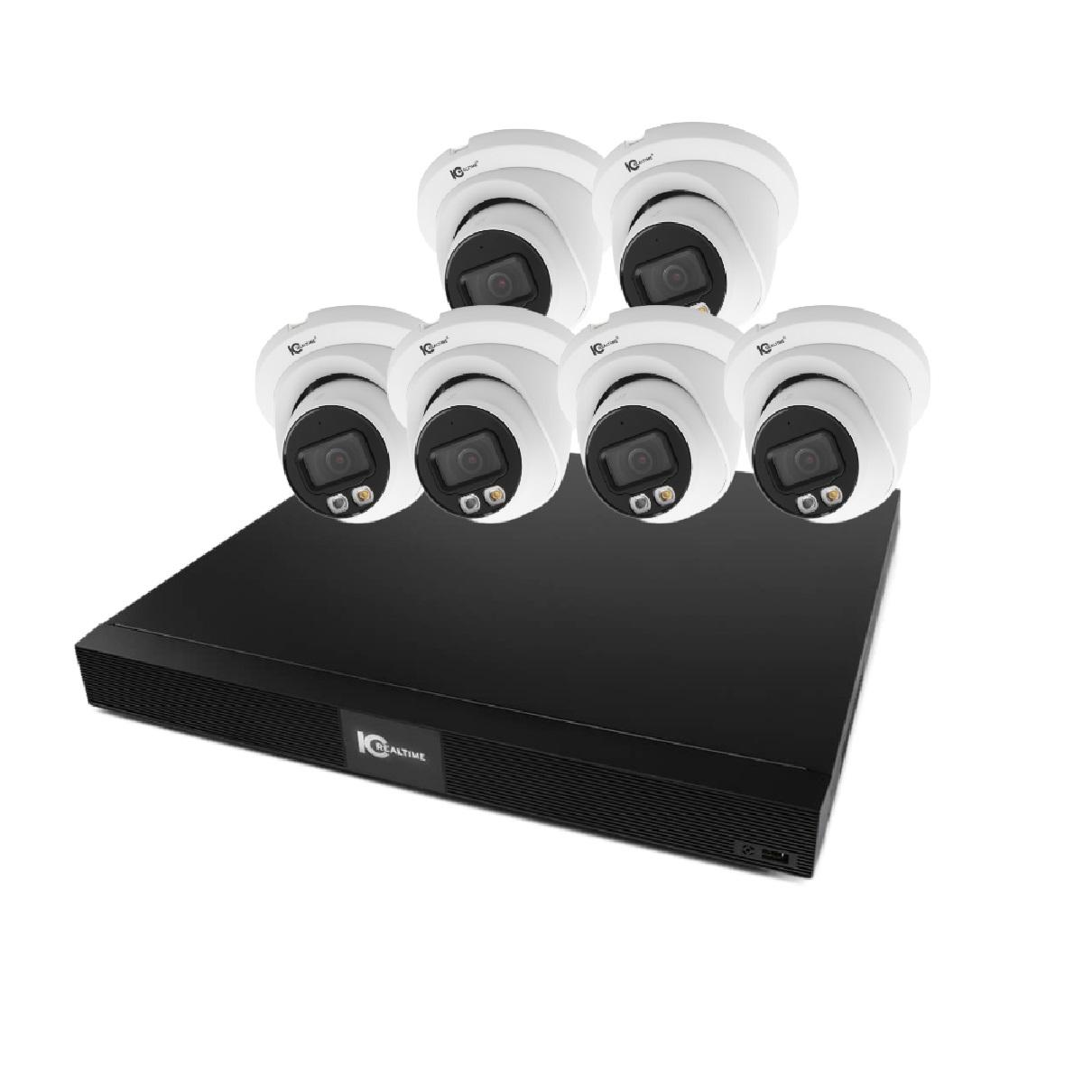 IC Realtime NightWatch Pro AI 6-Camera Kit