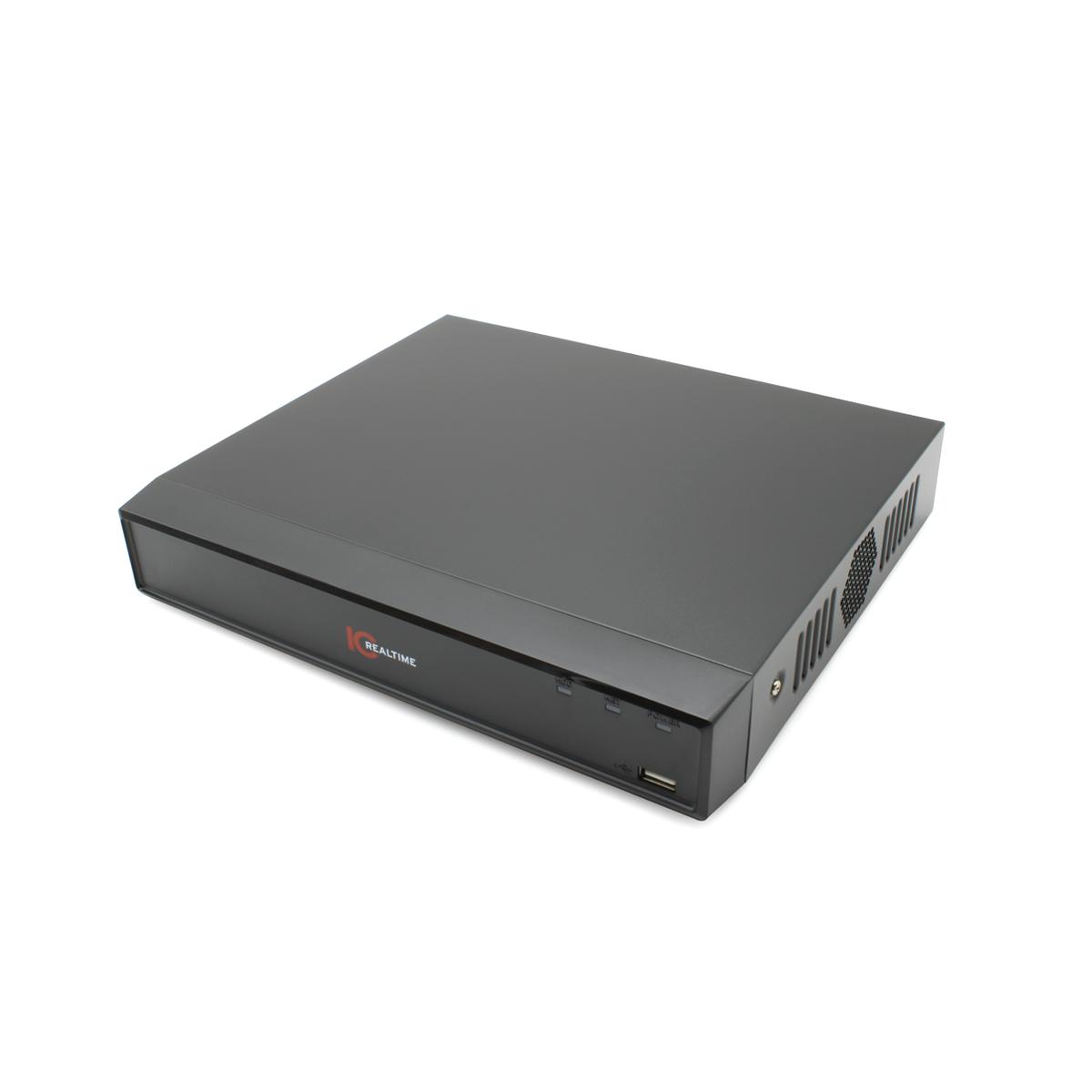 IC Realtime 8-Channel 4K PoE NVR (NVR-MX08POE-1U-4KM1-2TB)