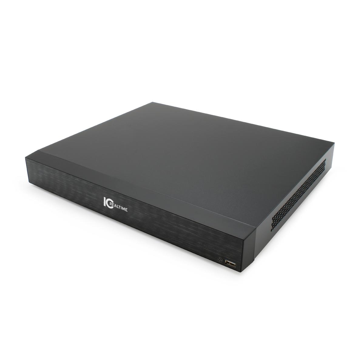 IC Realtime 8-Channel PoE NVR (NVR-MX08POE-1U16MP1-2TB)
