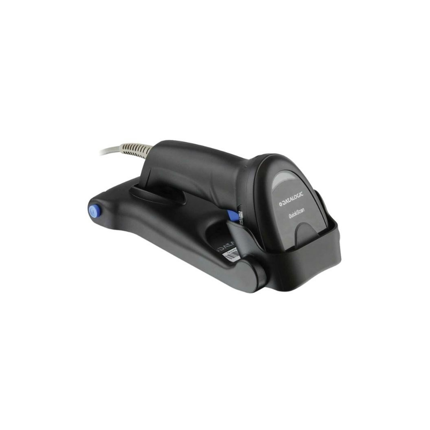 Datalogic QuickScan Lite QD2220 1D USB Barcode Scanner Kit with Stand (Black)