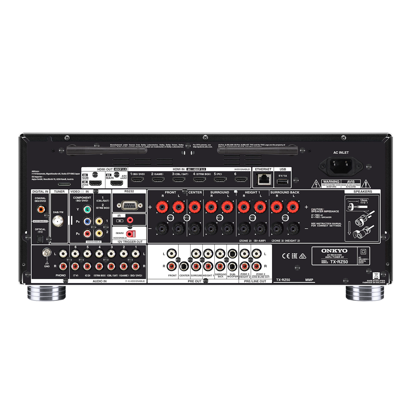 Onkyo TX-RZ50 9.2-Channel THX Certified AV Receiver