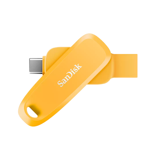 SanDisk Phone Drive USB Type-C/Type-A 100MB/s 512GB - Yellow Daffodil