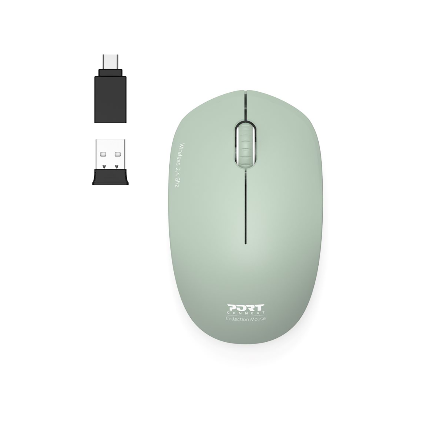Port Collection II 2.4GHz Wireless Mouse - Vert Olive