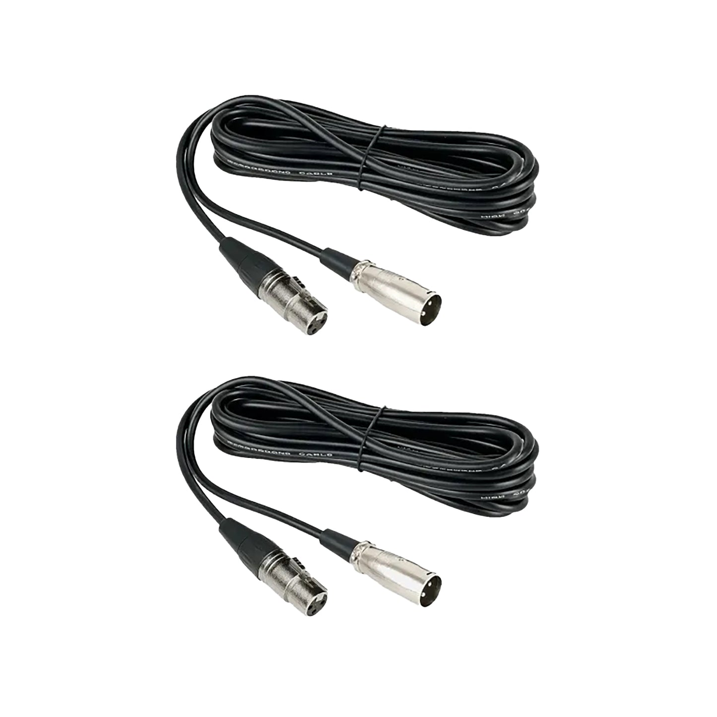 NearStream Balanced XLR Male-to-Female Microphone Cable 2m (2-Pack)