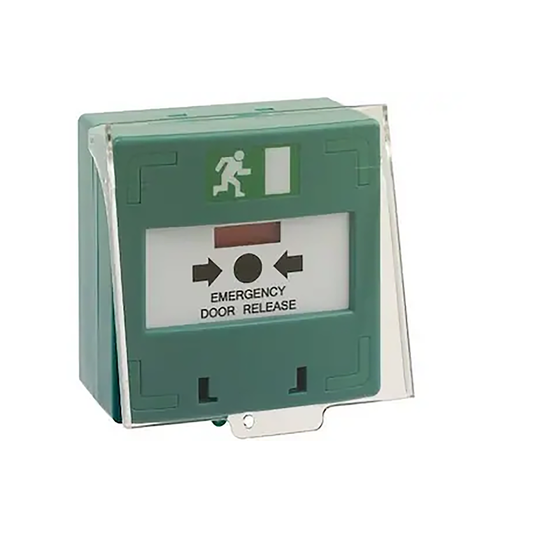 PinnSec Green Resettable Emergency Break Glass Box