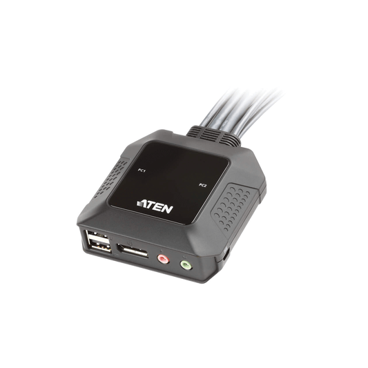 Aten USB 2-Port DisplayPort KVM Switch with Remote Port Selector