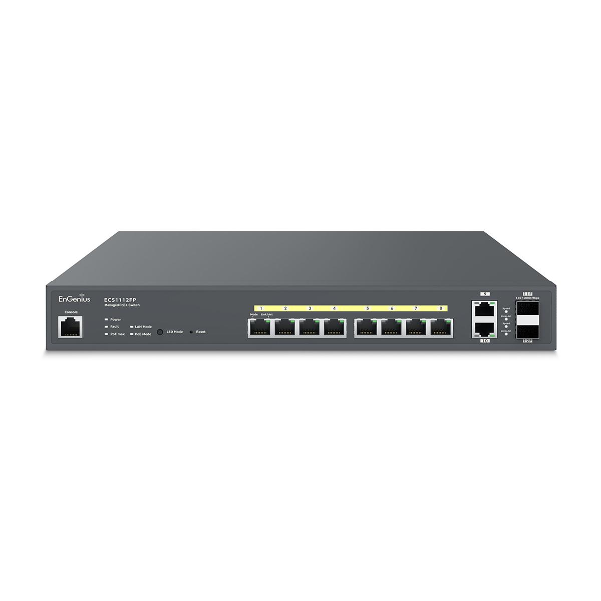 IC Realtime EnGenius ECS1112FP PoE Network Switch