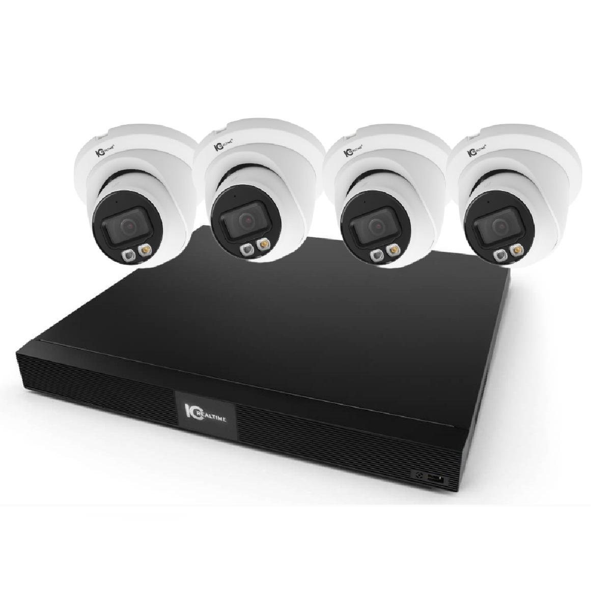 IC Realtime NightWatch Pro AI 4-Camera Kit