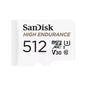 Sandisk High Endurance 512GB Class 10 MicroSDXC Card with Adapter