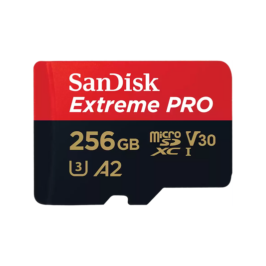 Sandisk Extreme Pro 256GB 4K Video MicroSDXC Card with Adapter