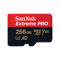 Sandisk Extreme Pro 256GB 4K Video MicroSDXC Card with Adapter
