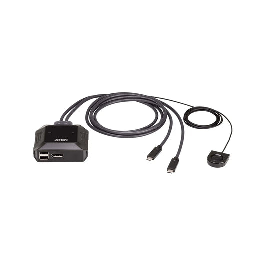 Aten 4K DisplayPort & USB-C with Remote Port Selector 2-Port KVM Switch