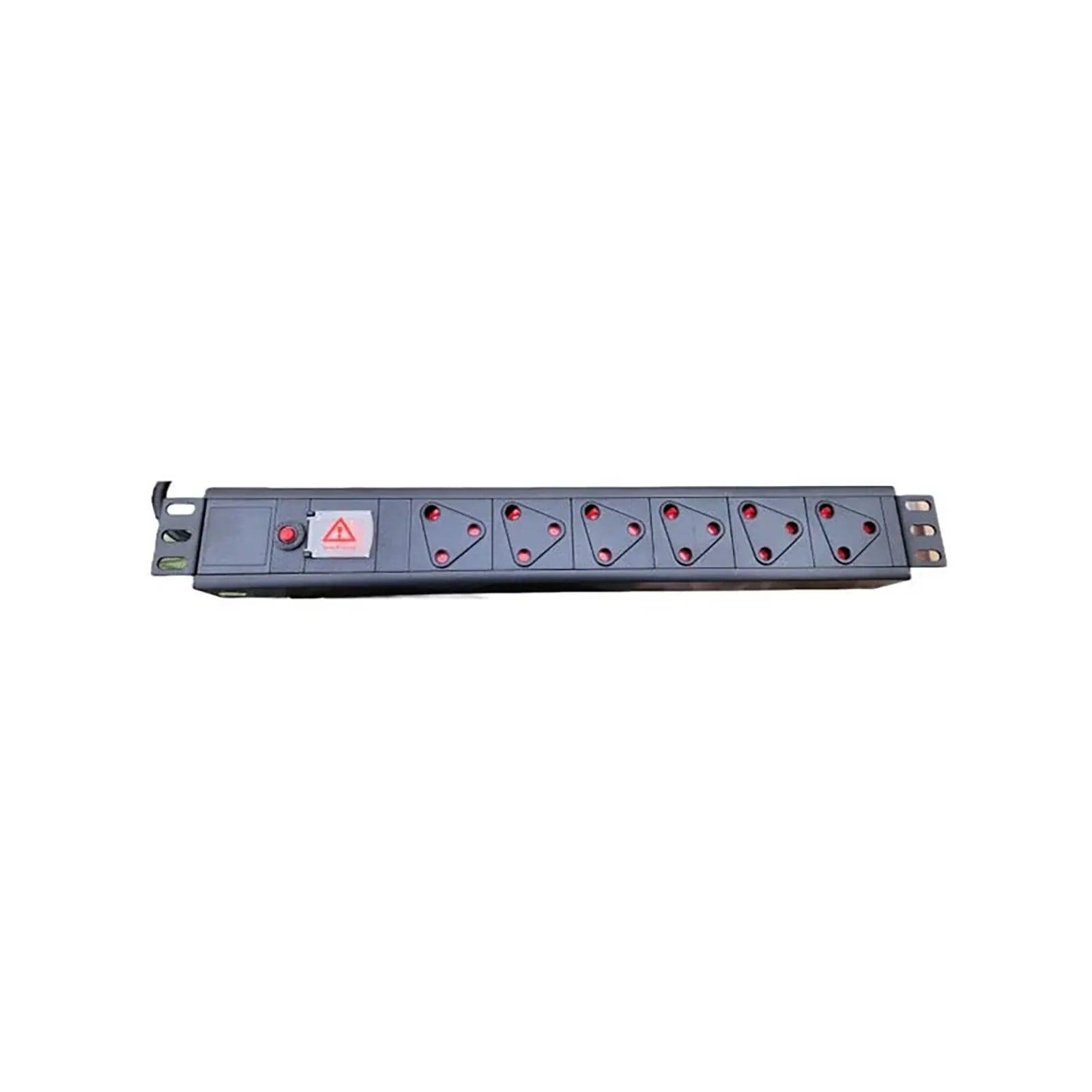 16A PDU 3m (2.5MM2) Cable 6 Way SA MType Circuit Breaker SA Plug Black
