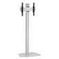 Vogels F 1844S FLOORSTAND SINGLE-POLE 180 VESA 400X400 - SILVER