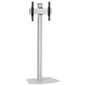Vogels F 2044S FLOORSTAND SINGLE-POLE 200 VESA 400X400 - SILVER