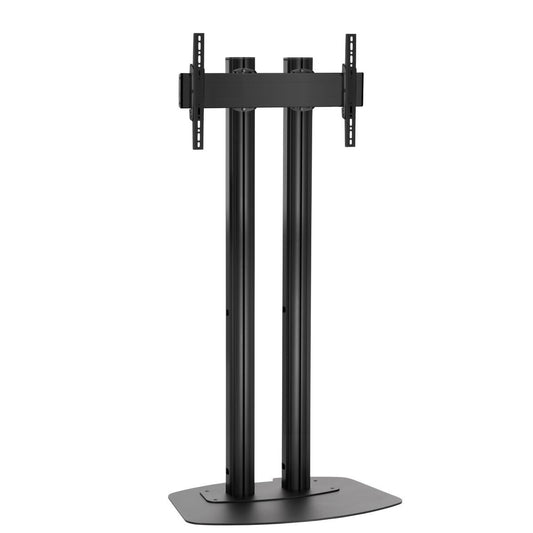 Vogels FD 1864B FLOORSTAND DOUBLE-POLE 180 VESA 600X400 - BLACK