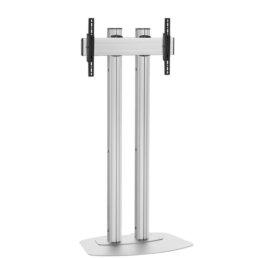 Vogels FD 1864S FLOORSTAND DOUBLE-POLE 180 VESA 600X400 - SILVER