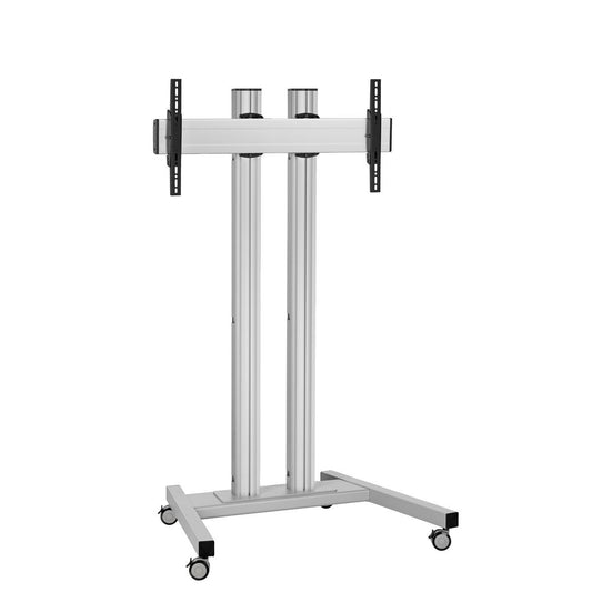 Vogels TD 1584S TROLLEY DOUBLE-POLE 150 VESA 800X400 - SILVER