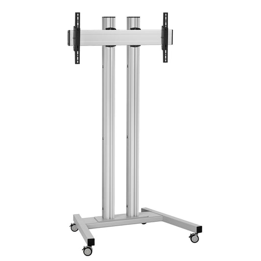 Vogels TD 2084S TROLLEY DOUBLE-POLE 200 VESA 800X400 - SILVER