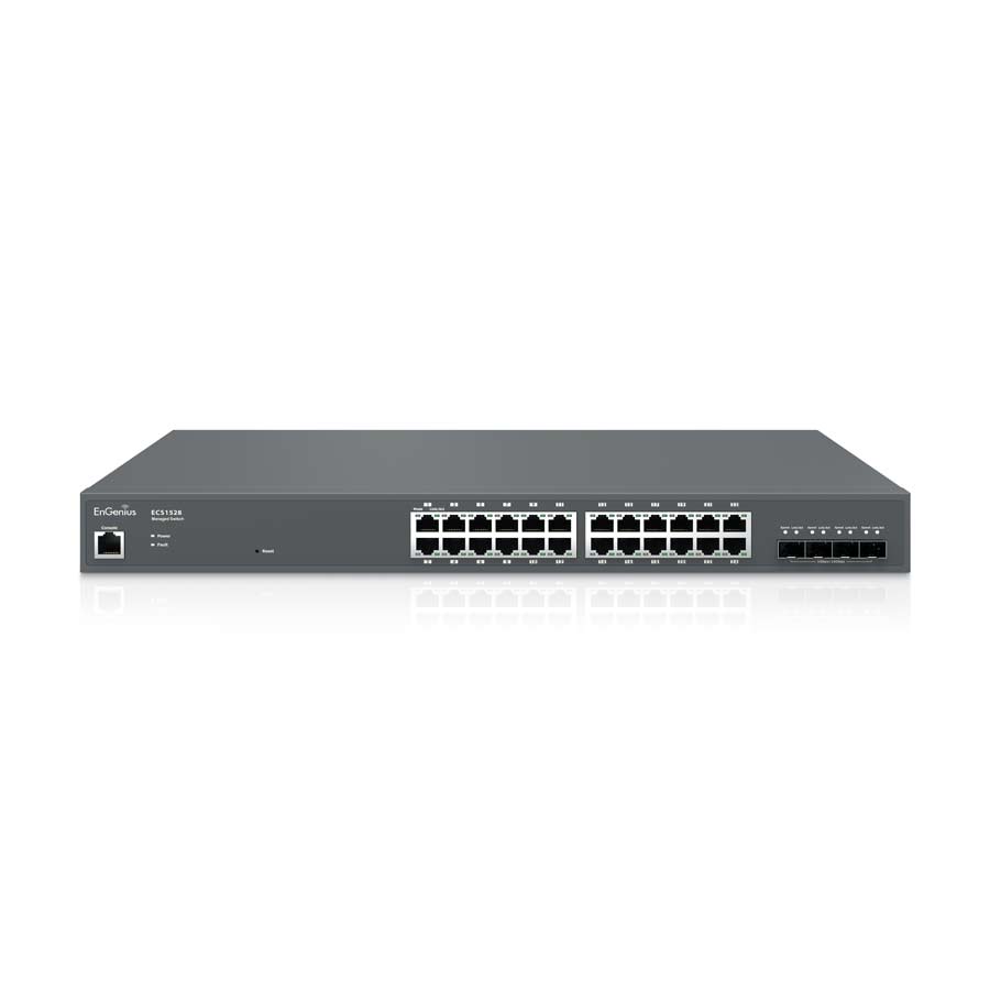 EnGenius Cloud Managed 24 Port Gigabit Switch with 4 SFP+ Ports