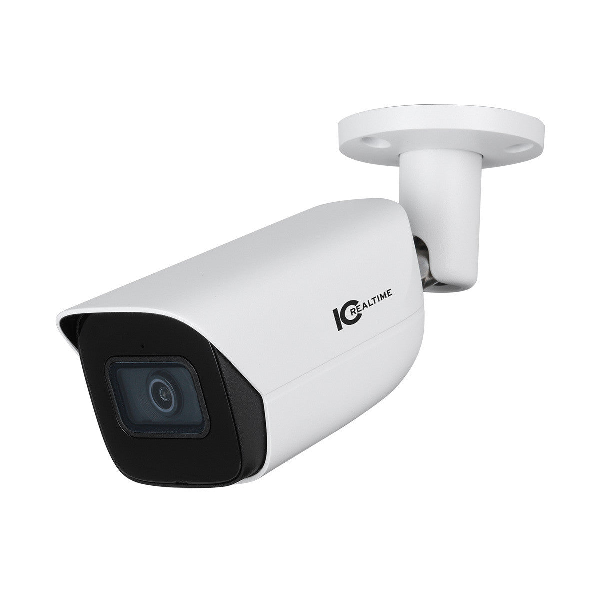 IC Realtime IPEL-B80F-IRW2 : ICREALTIME 8MP IP INDOOR/OUTDOOR SMALL SIZE BULLET. FIXED 2.8MM LENS (108°). 98.4 FEET SMART IR. PO