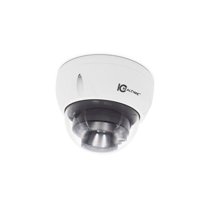 IC Realtime IPEL-D30V-IRW1 : 3MP IP Indoor/Outdoor Full Size Vandal Dome. I-SnIPer. Varifocal 2.8-12mm Motorized Lens