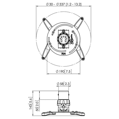 Vogels PPC 1500 PROJECTOR CEILING MOUNT