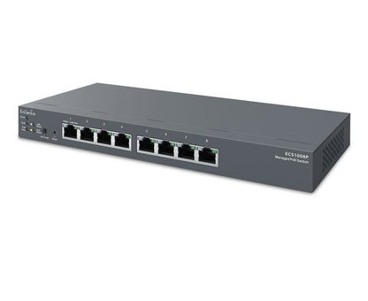 EnGenius Cloud Managed Gigabit 55W 8 Port PoE Switch