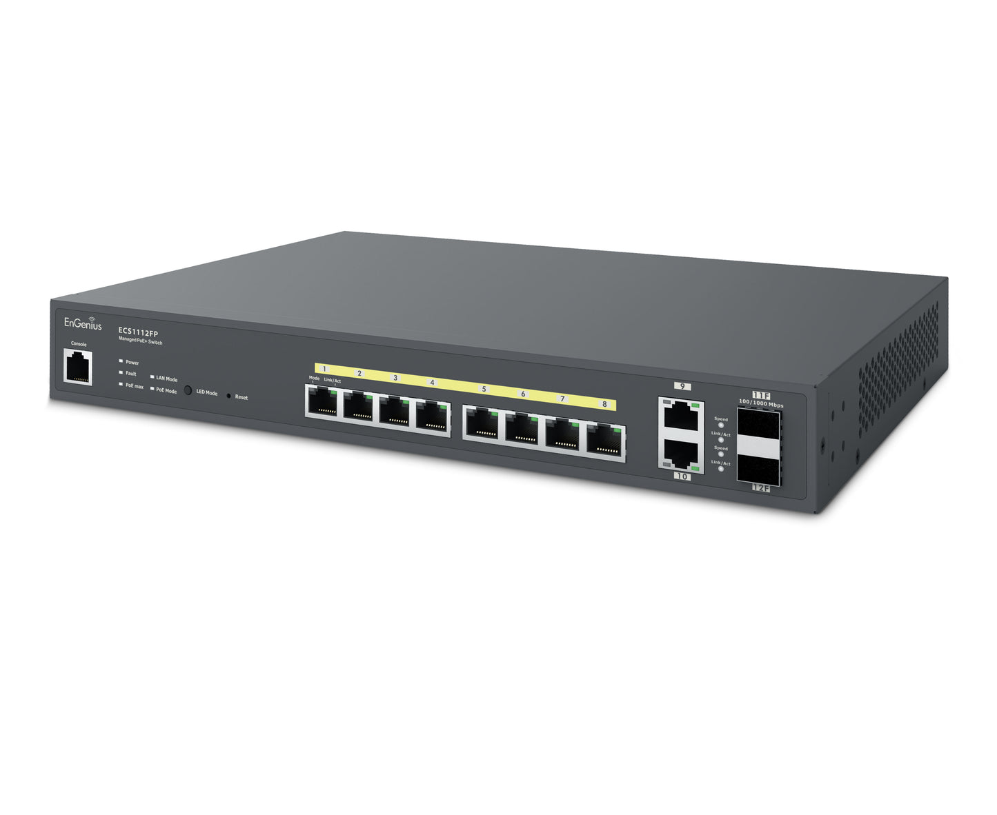 EnGenius Cloud Managed 130W PoE+ 8 Port Gigabit Switch