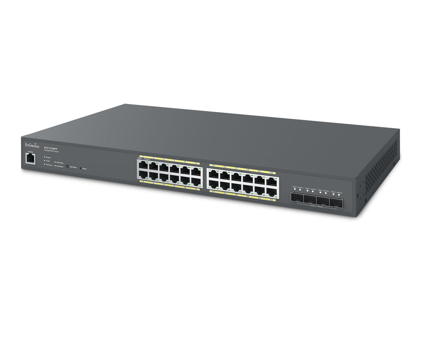 EnGenius Cloud Managed 24 Port PoE+ Switch Gigabit 410W